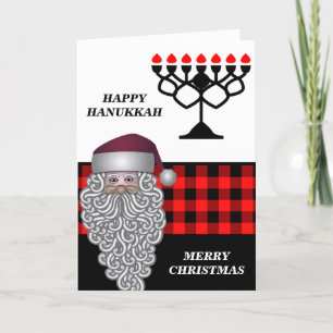 Frohe Chanukka & Fröhliche Weihnachten Grußkarte