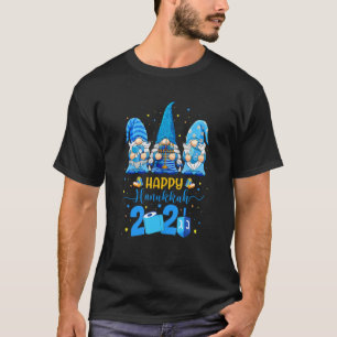 Frohe Chanukka Gnome Menora Chanukka Jüdisches Hol T-Shirt