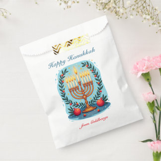 🕎 Frohe Chanukka Menora & Kranz Geschenktütchen