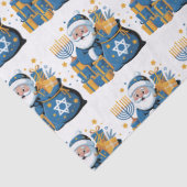 Frohe Chanukka Santa Seidenpapier (Detail)