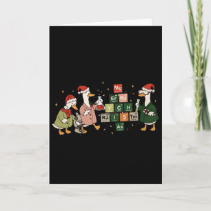 Frohe Chem Weihnachts Gans Chemie Weihnachten Wiss Karte