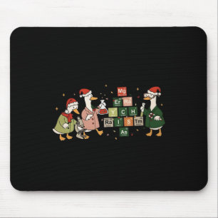 Frohe Chem Weihnachts Gans Chemie Weihnachten Wiss Mousepad