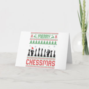 Frohe Chessmas Lustiger Schach Weihnachten Hässlic Karte