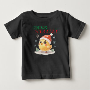 Frohe Chickmas, süßes Weihnachts-Shirt für Kinder Baby T-shirt