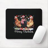 Frohe Chickmas Weihnachtsgebäck Coquette Hühnchen Mousepad (Mit Mouse)