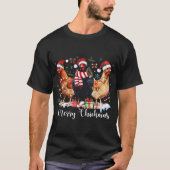 Frohe Chickmas Weihnachtsgebäck Coquette Hühnchen T-Shirt (Vorderseite)
