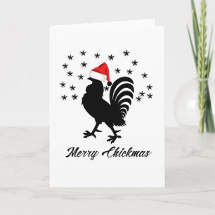 Frohe Chickmas Weihnachtsgebäck Feiertagskarte