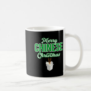 Frohe chinesische Weihnachten Xmas lustiger Restau Kaffeetasse
