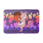 Frohe Chipmunk - Badematte (Vorderseite)