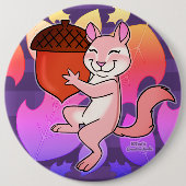 Frohe Chipmunk - Button (Vorderseite)