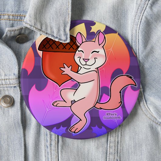 Frohe Chipmunk - Button (Beispiel)