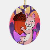 Frohe Chipmunk - Keramik Ornament (Rechts)