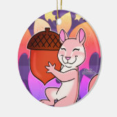 Frohe Chipmunk - Keramik Ornament (Links)