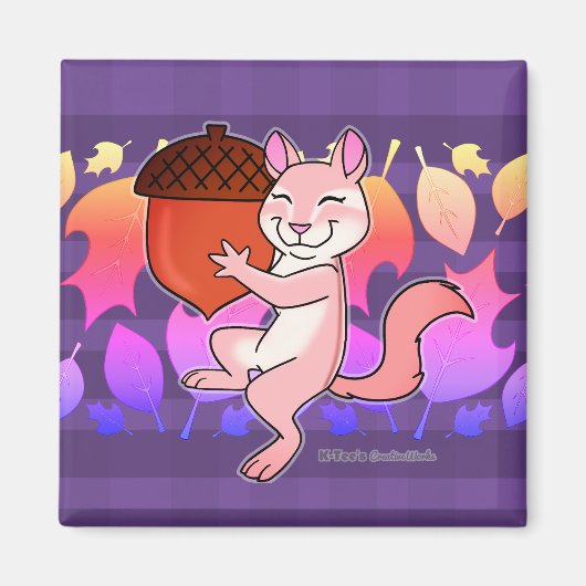 Frohe Chipmunk - Magnet (Vorne)