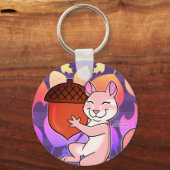 Frohe Chipmunk - Schlüsselanhänger (Rückseite)