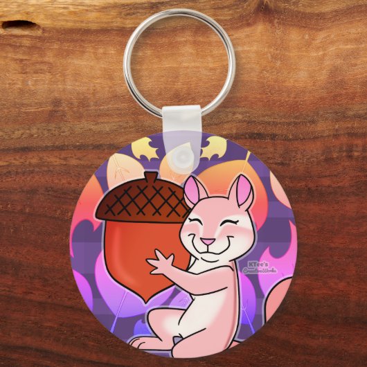 Frohe Chipmunk - Schlüsselanhänger (Rückseite)