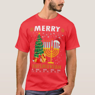 Frohe Chrismukkah 2021 Glückliches Chanukka Weihna T-Shirt