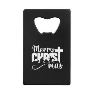 Frohe Christ Mas Christlich Weihnachten Jesus Chri Geldbeutel Flaschenöffner