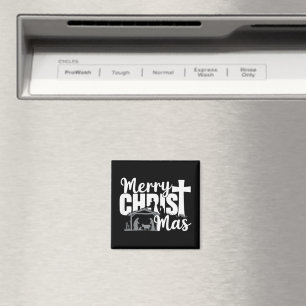 Frohe Christ Mas christliches Weihnachten Jesus Fa Magnet