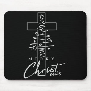 Frohe Christ Weihnacht Christlich Weihnachten Jesu Mousepad