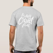 Frohe Christliche Weihnachtsbriefe Religiös T-Shirt (Rückseite)
