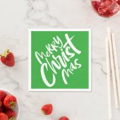 Frohe Christliche Weihnachtsbriefe Religious Gree Serviette (Beispiel)