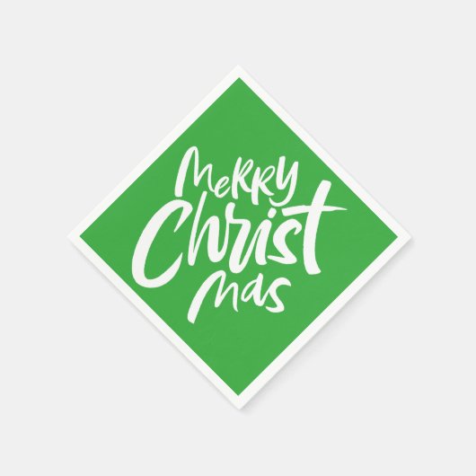 Frohe Christliche Weihnachtsbriefe Religious Gree Serviette (Ecke)