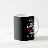 Frohe Christmas-Animal Filthy Ya Kaffeetasse (VorderseiteRechts)