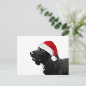 Frohe Christmas Cocker Feiertagspostkarte (Stehend Vorderseite)