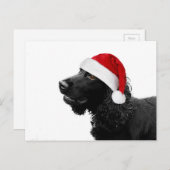 Frohe Christmas Cocker Feiertagspostkarte (Vorne/Hinten)