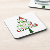 Frohe Christmas Cork Untersetzer (Linke Seite)