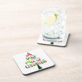Frohe Christmas Cork Untersetzer (Rechte Seite)