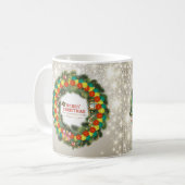 Frohe Christmas Pickleball 1A Tasse (Vorderseite Links)