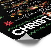 Frohe Christmath Lustige Weihnachten Mathe Baum Sc Poster (Ecke)