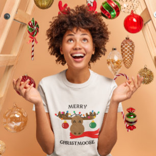 Frohe Christmoose lustige Weihnachten T-Shirt