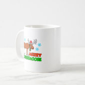 Frohe Christmoose Niedliche Ferienwohnung Kaffeetasse (Vorderseite Links)