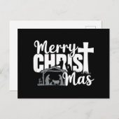 Frohe Christus Mas Christlich Weihnachten Jesus Fa (Vorne/Hinten)