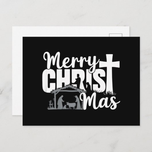 Frohe Christus Mas Christlich Weihnachten Jesus Fa (Vorne/Hinten)