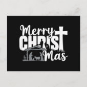 Frohe Christus Mas Christlich Weihnachten Jesus Fa (Vorderseite)