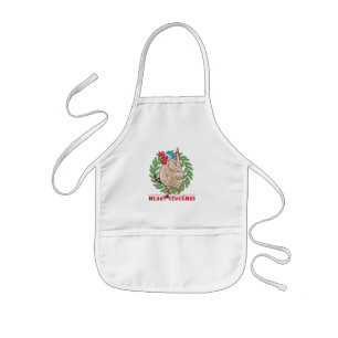 Frohe Cluckmas - Weihnachts Huhn Kinderschürze