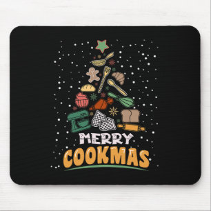Frohe Cookmas Funny Xmas Koch Kochen Weihnachten T Mousepad