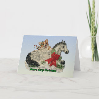 Frohe Corgi Weihnachten! Feiertagskarte