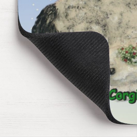 Frohe Corgi-Weihnachten! Mousepad (Ecke)