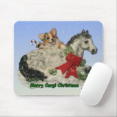 Frohe Corgi-Weihnachten! Mousepad (Mit Mouse)