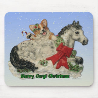 Frohe Corgi-Weihnachten! Mousepad