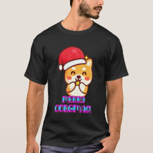 Frohe Corgmas Corgi Hund Lustig Sarkastisch Frech T-Shirt