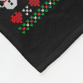 Frohe Corgmas hässlicher Pullover lustiger Corgi W Fleecedecke (Ecke)
