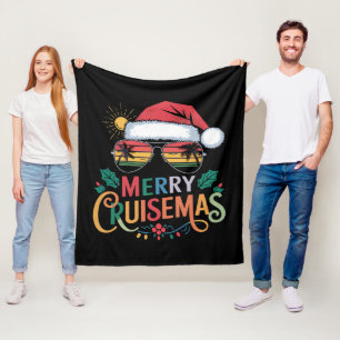Frohe Cruisemas 2024 Weihnachten Santa Rentier Fleecedecke