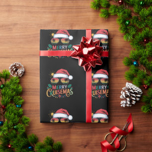 Frohe Cruisemas 2024 Weihnachten Santa Rentier  Geschenkpapier