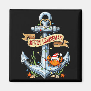 Frohe Cruisemas 2025 Nautische Weihnachtskreuzfahr Magnet